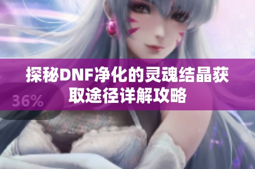 探秘DNF净化的灵魂结晶获取途径详解攻略