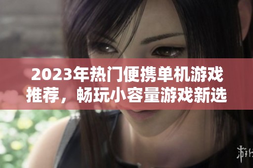 2023年热门便携单机游戏推荐，畅玩小容量游戏新选择