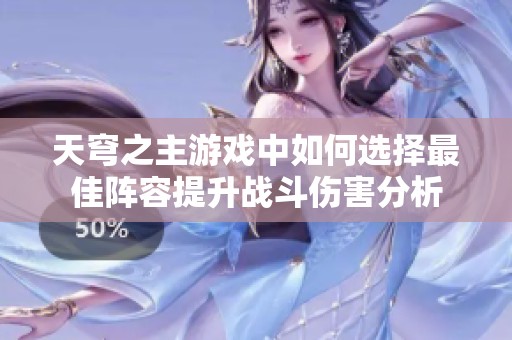 天穹之主游戏中如何选择最佳阵容提升战斗伤害分析