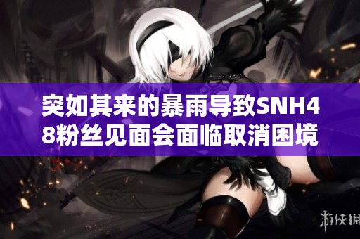 突如其来的暴雨导致SNH48粉丝见面会面临取消困境