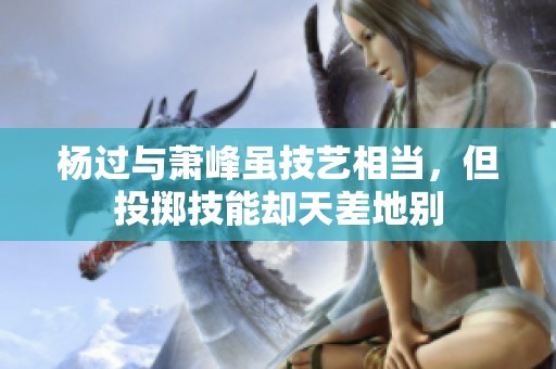 杨过与萧峰虽技艺相当，但投掷技能却天差地别
