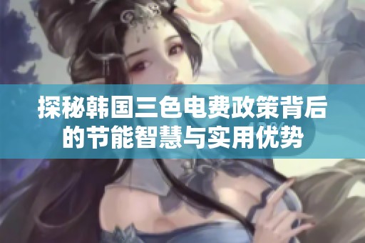 探秘韩国三色电费政策背后的节能智慧与实用优势