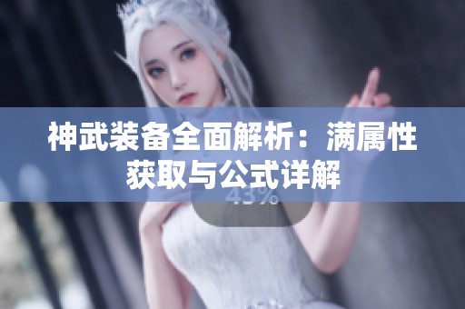 神武装备全面解析：满属性获取与公式详解