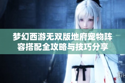梦幻西游无双版地府宠物阵容搭配全攻略与技巧分享