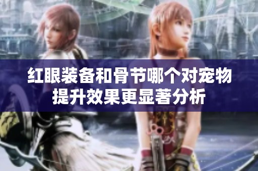 红眼装备和骨节哪个对宠物提升效果更显著分析