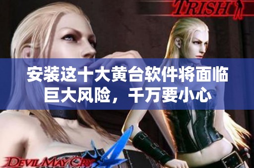 安装这十大黄台软件将面临巨大风险，千万要小心