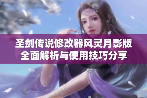 圣剑传说修改器风灵月影版全面解析与使用技巧分享