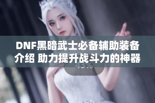 DNF黑暗武士必备辅助装备介绍 助力提升战斗力的神器解析