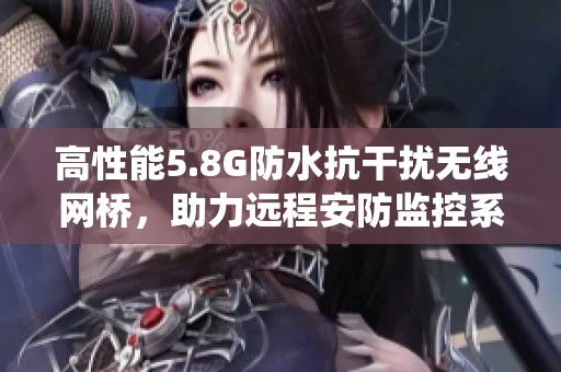 高性能5.8G防水抗干扰无线网桥，助力远程安防监控系统稳定传输