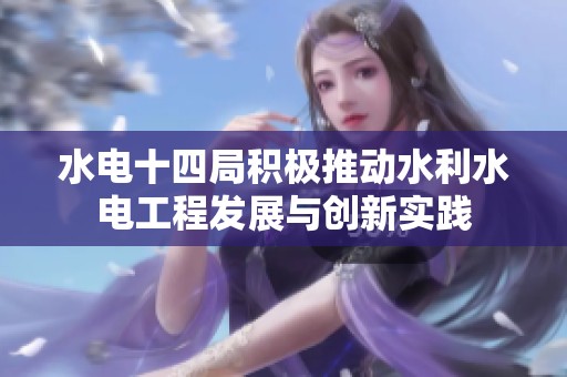 水电十四局积极推动水利水电工程发展与创新实践