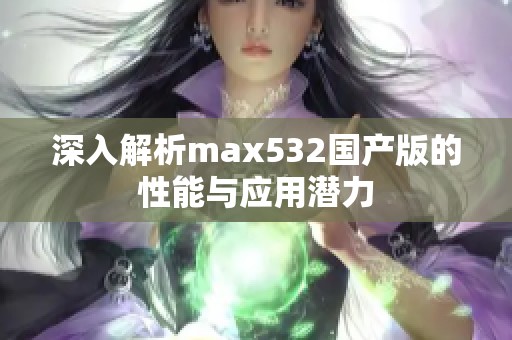 深入解析max532国产版的性能与应用潜力