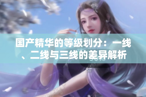 国产精华的等级划分：一线、二线与三线的差异解析