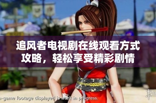追风者电视剧在线观看方式攻略，轻松享受精彩剧情