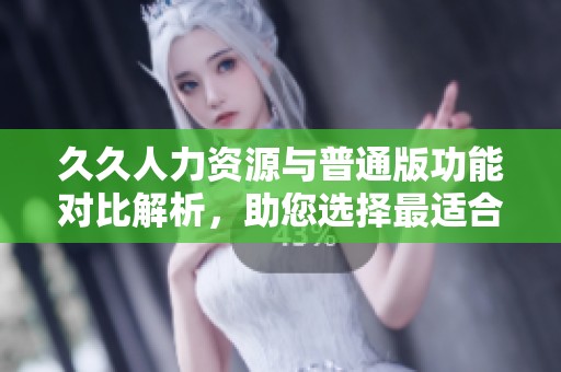 久久人力资源与普通版功能对比解析，助您选择最适合的方案