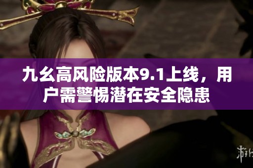 九幺高风险版本9.1上线，用户需警惕潜在安全隐患