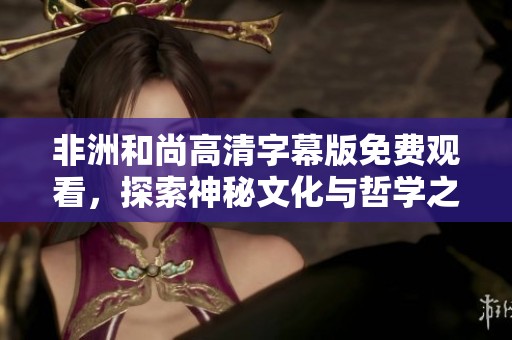 非洲和尚高清字幕版免费观看，探索神秘文化与哲学之旅