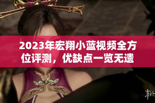 2023年宏翔小蓝视频全方位评测，优缺点一览无遗