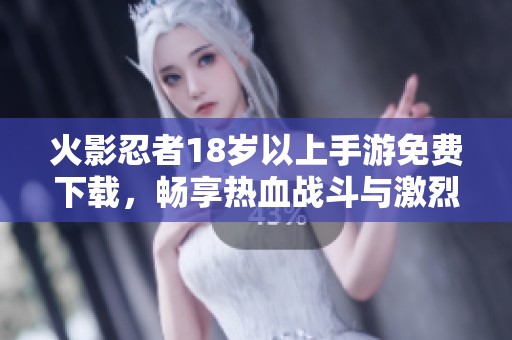 火影忍者18岁以上手游免费下载，畅享热血战斗与激烈剧情