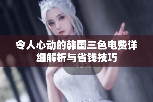 令人心动的韩国三色电费详细解析与省钱技巧