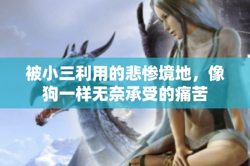 被小三利用的悲惨境地，像狗一样无奈承受的痛苦