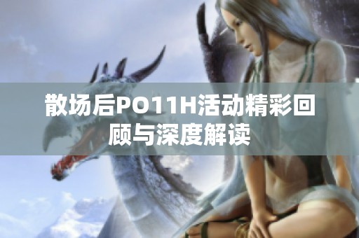 散场后PO11H活动精彩回顾与深度解读