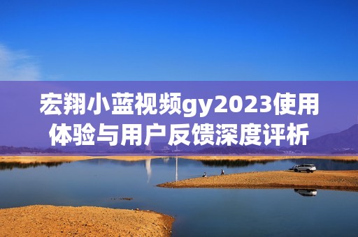 宏翔小蓝视频gy2023使用体验与用户反馈深度评析