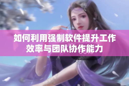 如何利用强制软件提升工作效率与团队协作能力