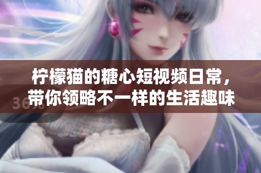 柠檬猫的糖心短视频日常，带你领略不一样的生活趣味