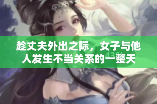 趁丈夫外出之际，女子与他人发生不当关系的一整天