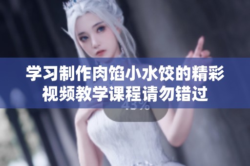 学习制作肉馅小水饺的精彩视频教学课程请勿错过