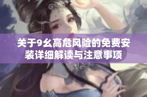 关于9幺高危风险的免费安装详细解读与注意事项