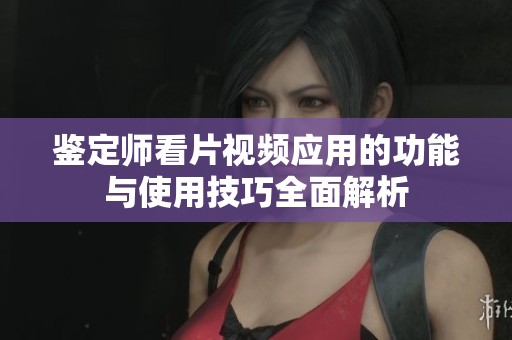 鉴定师看片视频应用的功能与使用技巧全面解析