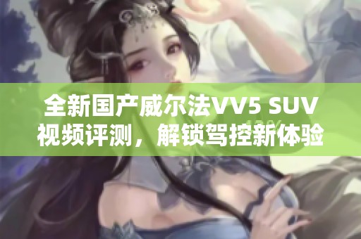 全新国产威尔法VV5 SUV视频评测，解锁驾控新体验