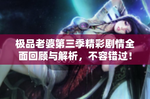 极品老婆第三季精彩剧情全面回顾与解析，不容错过！