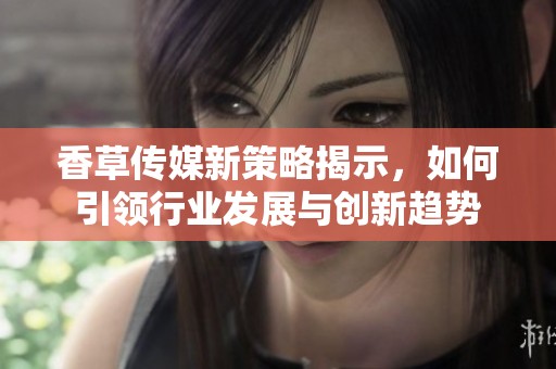 香草传媒新策略揭示，如何引领行业发展与创新趋势