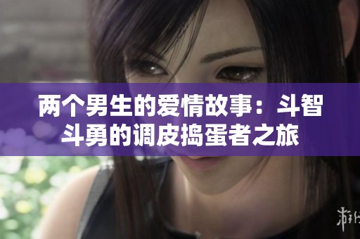 两个男生的爱情故事：斗智斗勇的调皮捣蛋者之旅