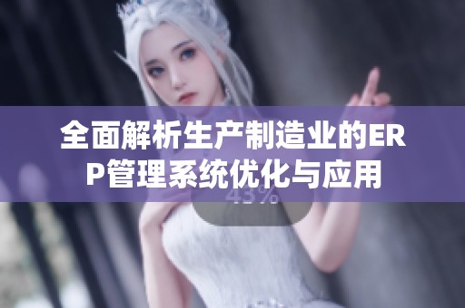 全面解析生产制造业的ERP管理系统优化与应用