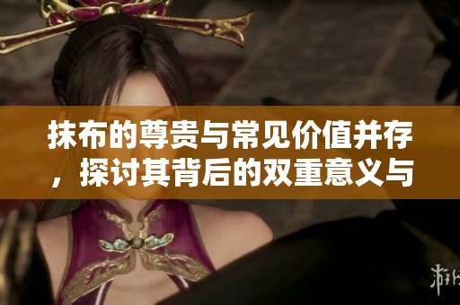 抹布的尊贵与常见价值并存，探讨其背后的双重意义与价值