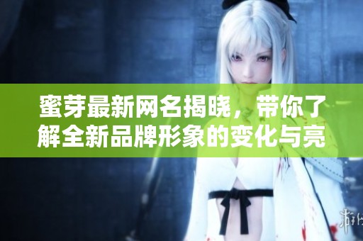 蜜芽最新网名揭晓，带你了解全新品牌形象的变化与亮点