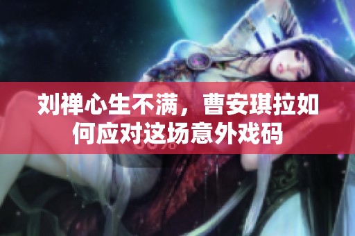 刘禅心生不满，曹安琪拉如何应对这场意外戏码