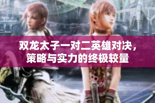 双龙太子一对二英雄对决，策略与实力的终极较量