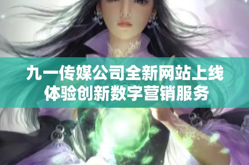 九一传媒公司全新网站上线 体验创新数字营销服务
