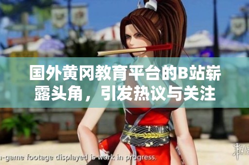 国外黄冈教育平台的B站崭露头角，引发热议与关注