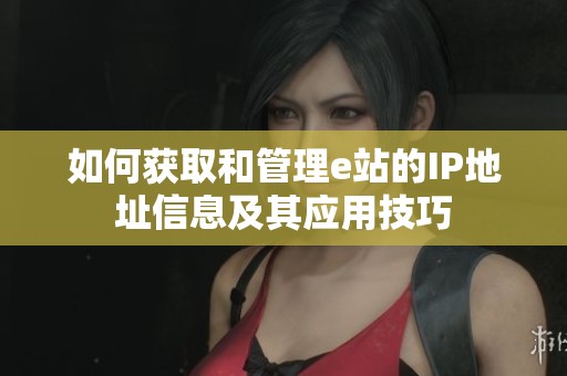 如何获取和管理e站的IP地址信息及其应用技巧