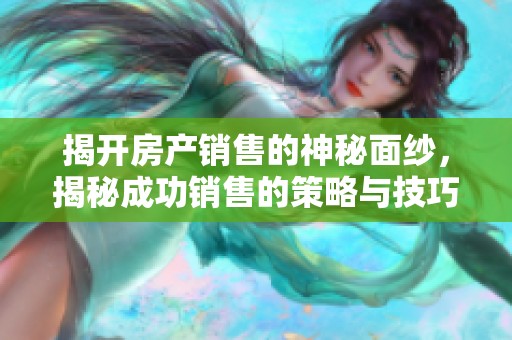揭开房产销售的神秘面纱，揭秘成功销售的策略与技巧