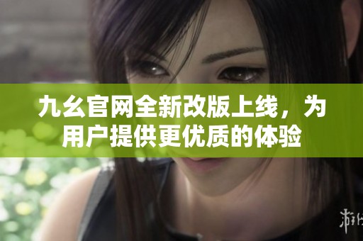九幺官网全新改版上线，为用户提供更优质的体验