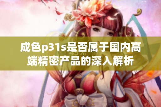 成色p31s是否属于国内高端精密产品的深入解析