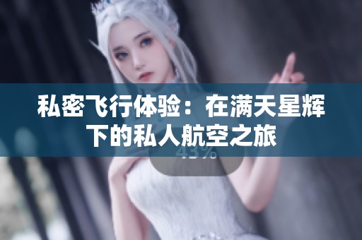 私密飞行体验：在满天星辉下的私人航空之旅