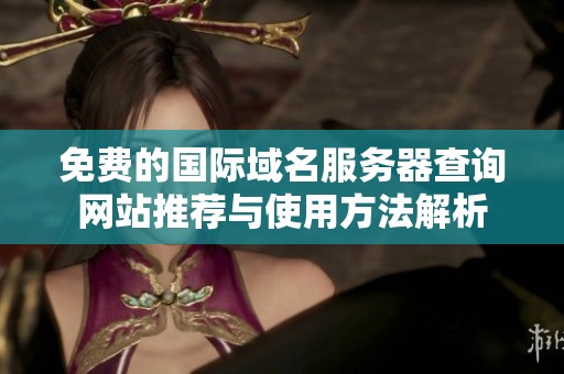 免费的国际域名服务器查询网站推荐与使用方法解析