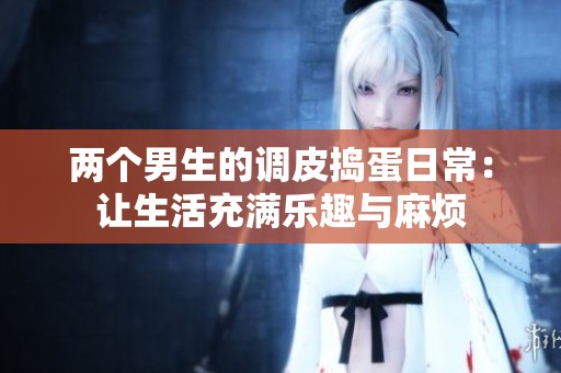 两个男生的调皮捣蛋日常：让生活充满乐趣与麻烦